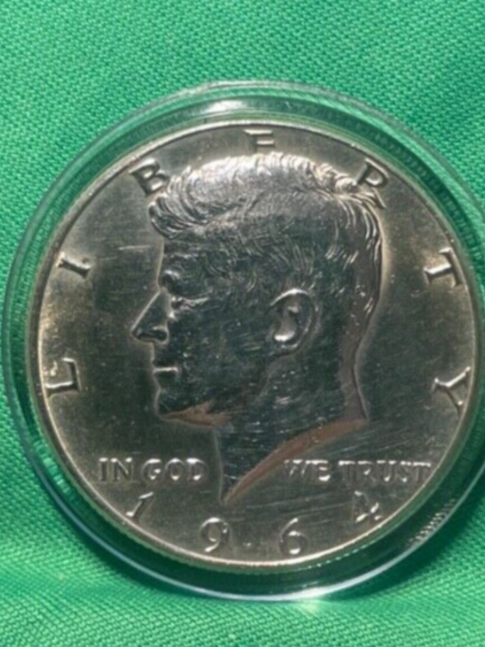 1964-P Kennedy Half Dollar AU 90% Silver Just Brilliant #204928281233